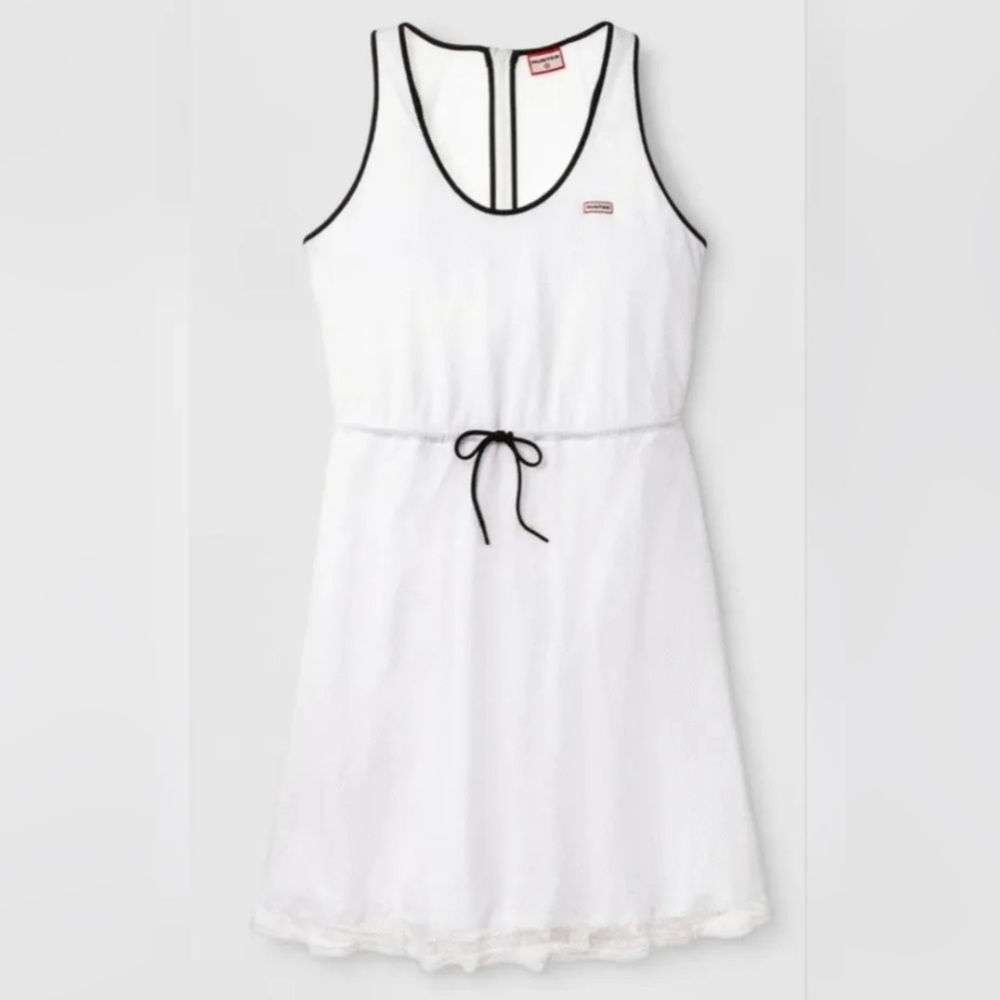 NWT! Hunter Mesh A-Line White Dress, Size S